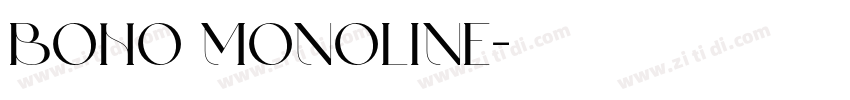 BOHO MONOLINE字体转换